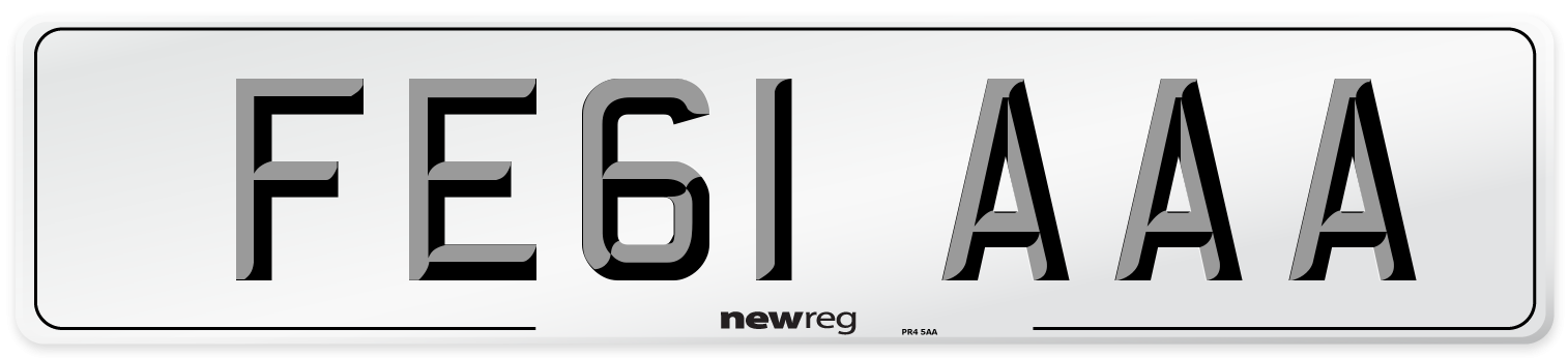 FE61 AAA Number Plate from New Reg